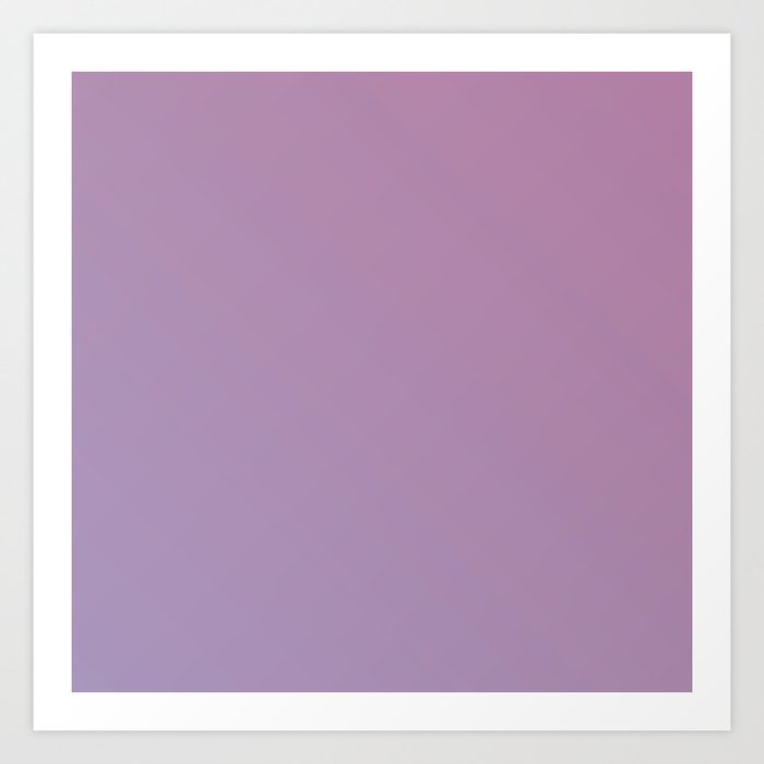Soft Pink Purple Gradient Art Print