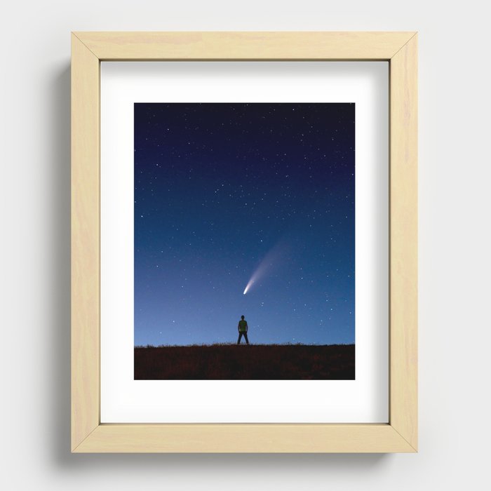 Me and My Comet Recessed Framed Print
