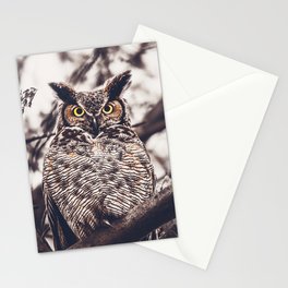 Great Horned Owl Stationery Card