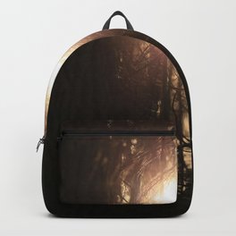 gazing sun Backpack | Peaceful, Color, Forest, Sun, Digital, Photo, Autumn, Fall, Bliss, Trees 