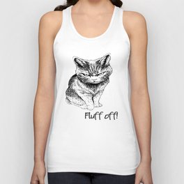Fluff Off Angry Cat Tank Top
