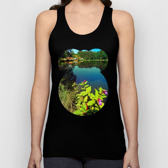 End of summer at the pond Unisex Tank Top