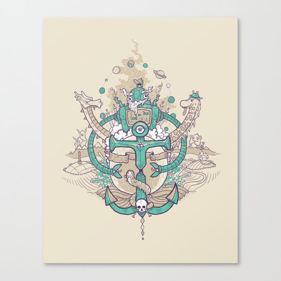 A happy caterpillar, amongst other things Canvas Print