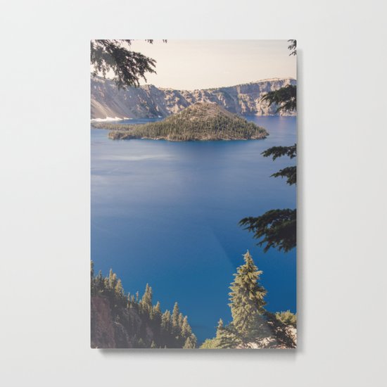 Wild Blue Lake Metal Print