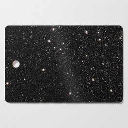 black glitter night  Cutting Board