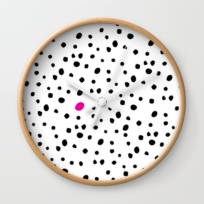 Stand out from the crowd - Dalmatian print Wall Clock