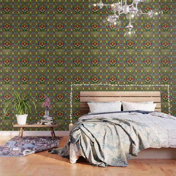 Cute Skull Dia De Los Muertos Wallpaper By Hfdmarques Society6
