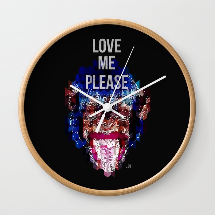 Monkey need love Wall Clock