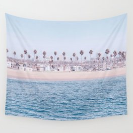 Vintage Newport Beach Print {3 of 4} | Photography Ocean Palm Trees Cool Blue Tropical Summer Sky Wall Tapestry | Dorm Room Living Bed, Surf Artwork Surfing, Vibes Plants Picture, College Decor Water, Picture Photo Sea, Bohemian Boho Style, Palmtree Palmtrees, California Wave Set, Leaf Leaves Paradise, Pictures Photos Home 
