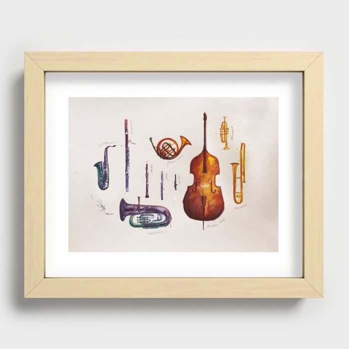 Wind Orchestra Recessed Framed Print