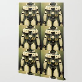 Retro-Futurist Robot Wallpaper