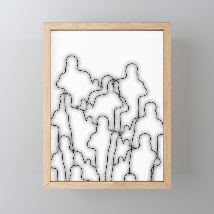 Social media Framed Mini Art Print