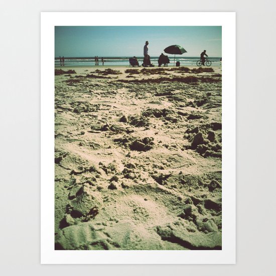 Beach Snooze Art Print