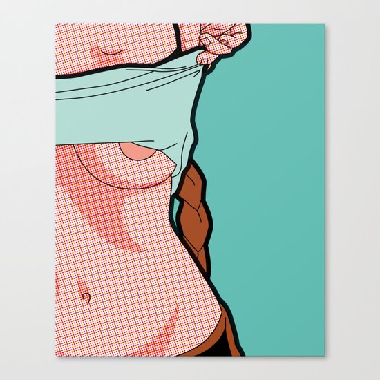 The secret life of heroes - LaraStrip 1 Canvas Print