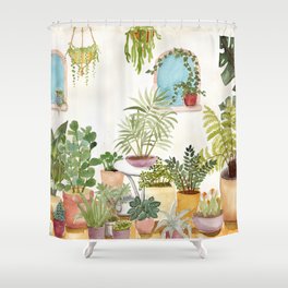 plant lady Shower Curtain
