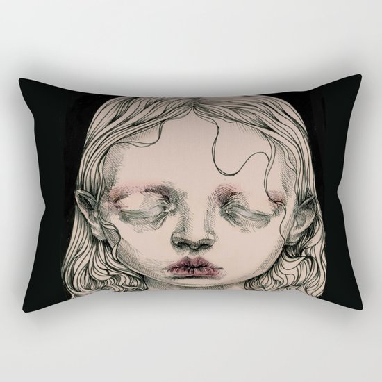 Rabbit Eyes Rectangular Pillow