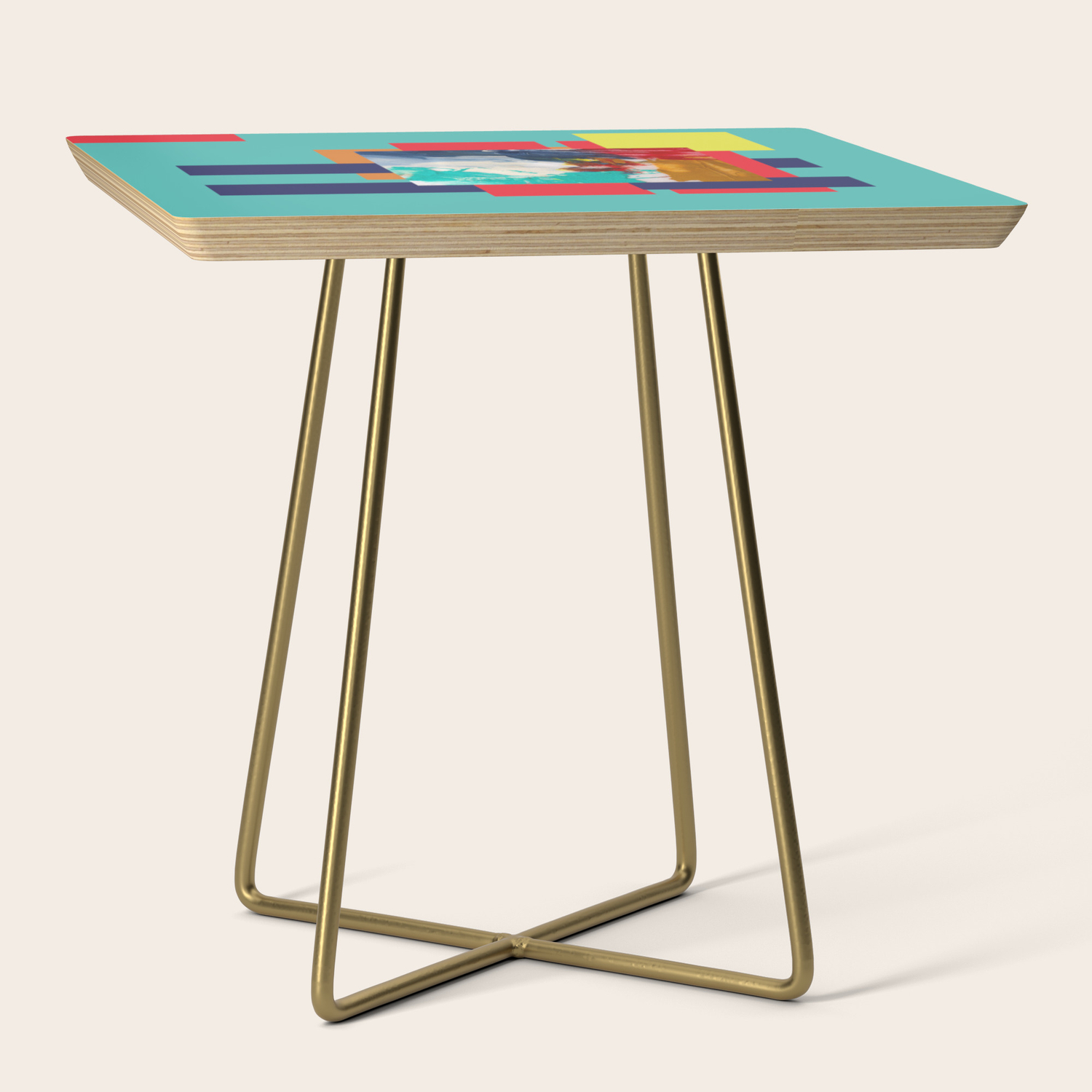 A Touch Of Abstract Side Table By Nancysmith Society6