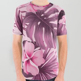 Tropical flowers 10 All Over Graphic Tee