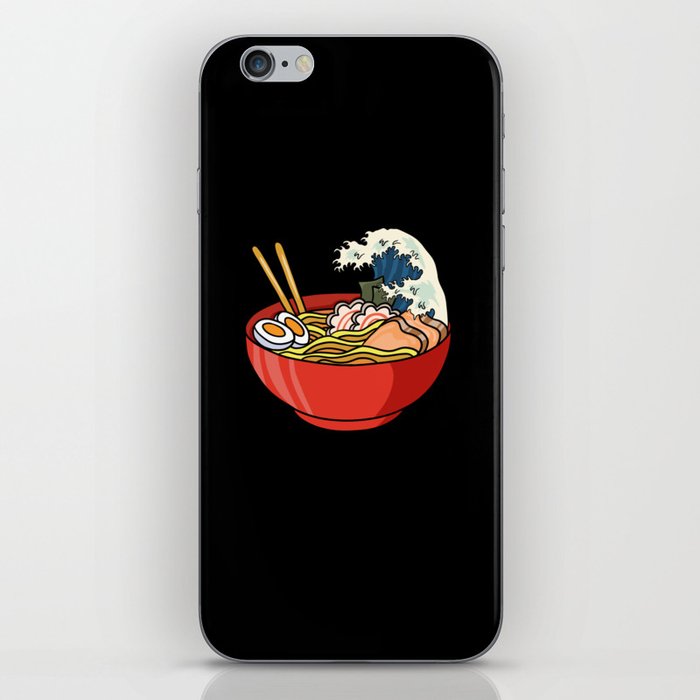 Ramen Noodles Kanagawa Japanese Wave Gift iPhone Skin