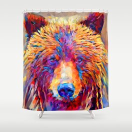 Grizzly Bear Shower Curtain