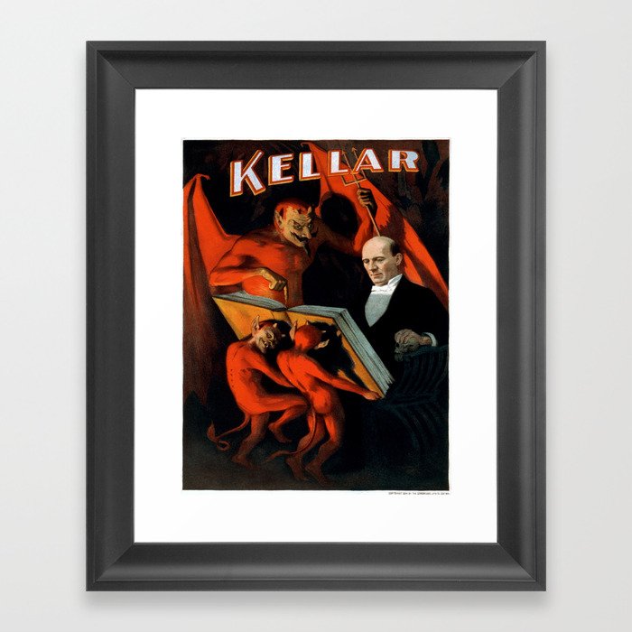 Vintage poster - Kellar the Magician Framed Art Print