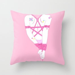 Kawaii Kinbaku-bi Throw Pillow