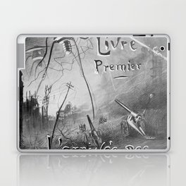 Arrival of the Martians - War of the Worlds vintage poster by Henrique Alvim Corrêa Laptop Skin