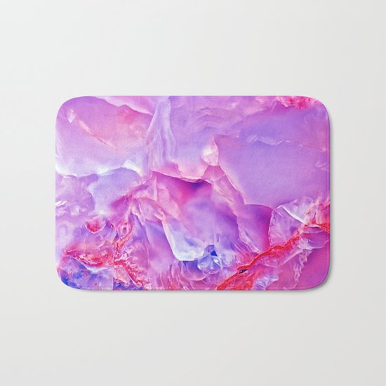 Onyx - blue and pink Bath Mat