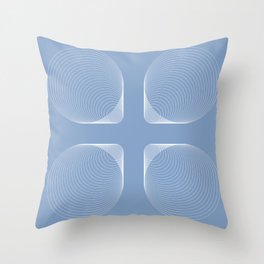 Circle Optical Illusion Pattern Throw Pillow