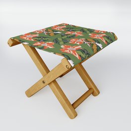 Moths and Blooms Folding Stool