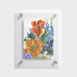 colorful bouquet: tulips Floating Acrylic Print