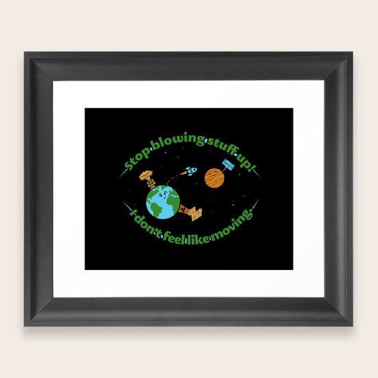 Stop It Framed Art Print