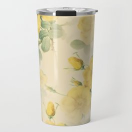 Vintage Yellow Flowers Elegant Collection Travel Mug