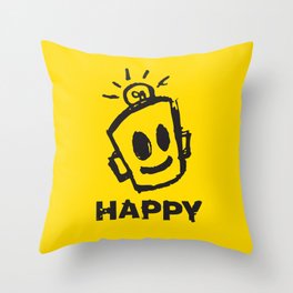 HAPPY  Throw Pillow