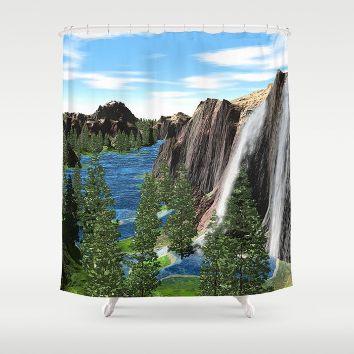 The Lake  Shower Curtain