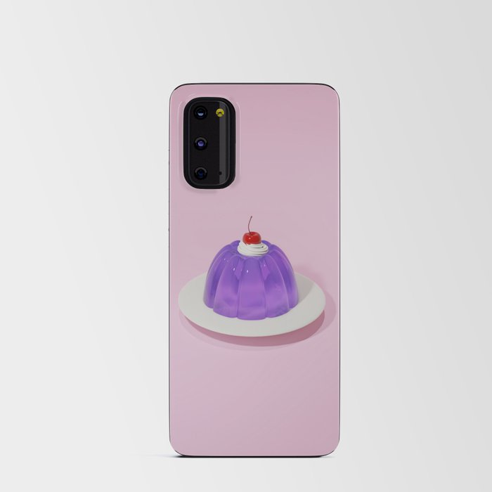Purple Gelatin Dessert Android Card Case