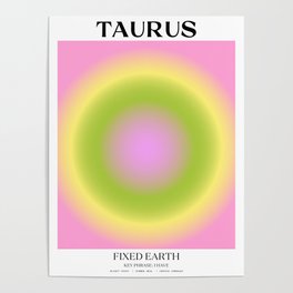 Taurus Gradient Print Poster