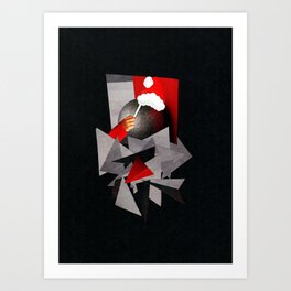 A Fractured Christmas Art Print