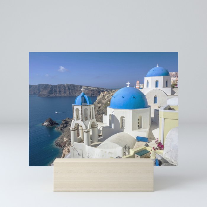 Santorini, Oia Village, Greece Mini Art Print