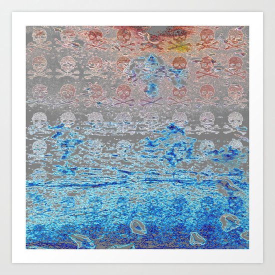 Dead Frost Skulls (Lighter) Art Print