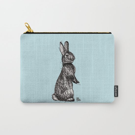 Blue Woodland Creatures - Rabbit Carry-All Pouch