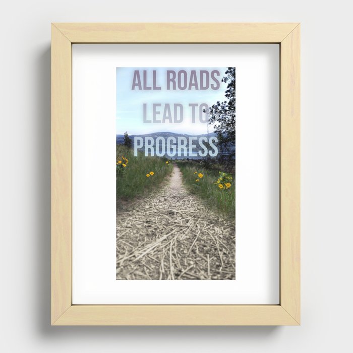 All Roads Lead Recessed Framed Print