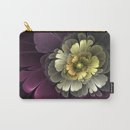 Abstract Flower Fractal Carry-All Pouch