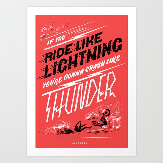 LIGHTNING Art Print