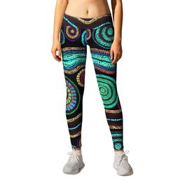 bohemian country design Leggings