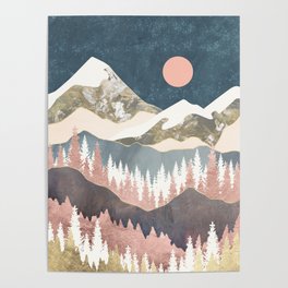 Winter Peaks Poster