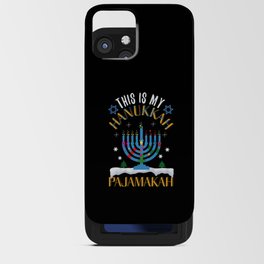 Christmas This My Hanukkah Pajamakah Menorah 2021 iPhone Card Case