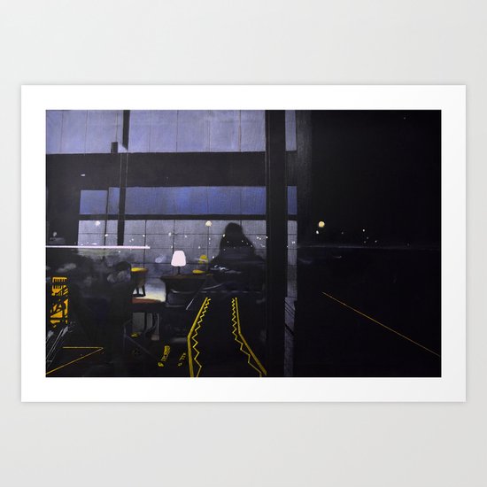 Candle-lit E Art Print
