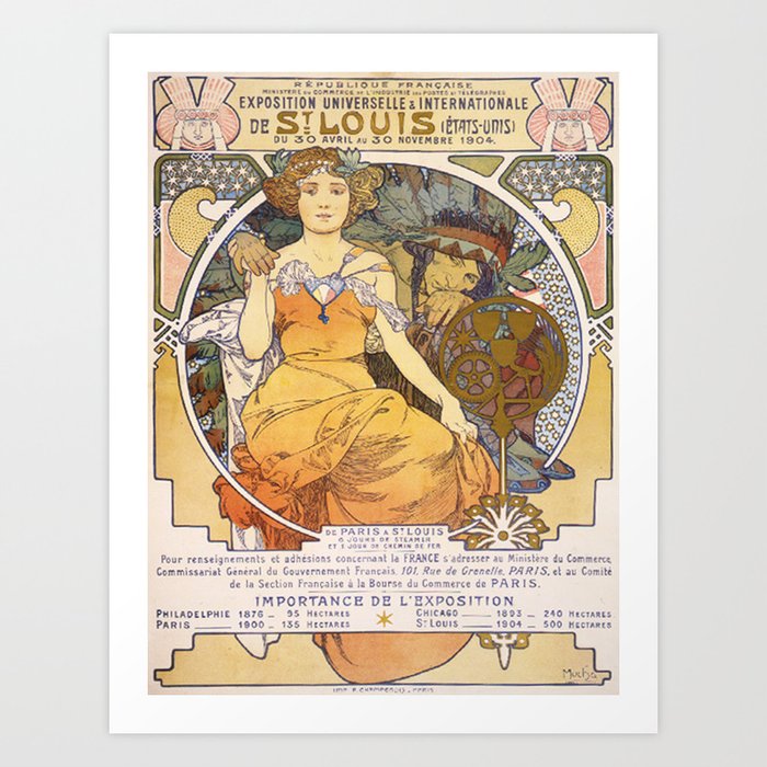 Vintage poster - Exposition Universelle & Internationale de St. Louis Art Print