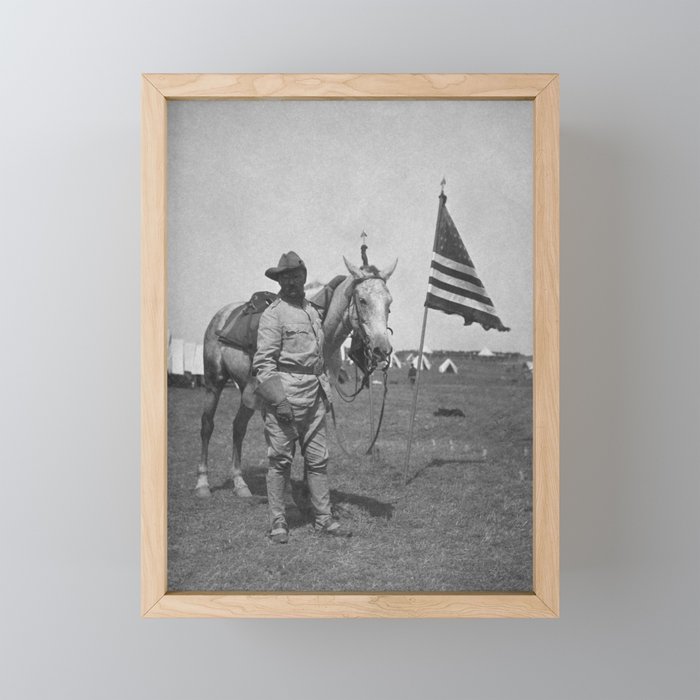 Colonel Theodore Roosevelt - Montauk Point New York - 1898 Framed Mini Art Print